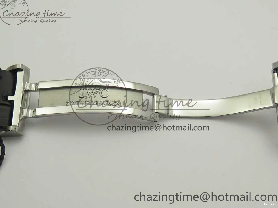 MIROTIME 0331 Upgraded Portuguese Flying Tourbillon SS White Dial 2 Sub Dials on Black Leather Strap 7161